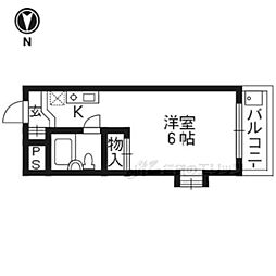 メゾン・ド・パンドール ワンルームの間取図画像