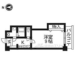 メゾン・グローリー 1Kの間取図画像