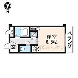 スパッションM&J 1Kの間取図画像