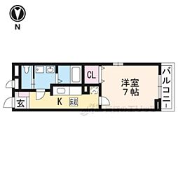 ザ・コンフォート 1Kの間取図画像