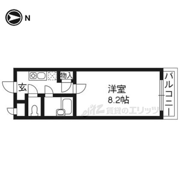 カントリーベア 304｜京都府京都市東山区本町22丁目(賃貸マンション1K・3階・21.84㎡)の写真 その2