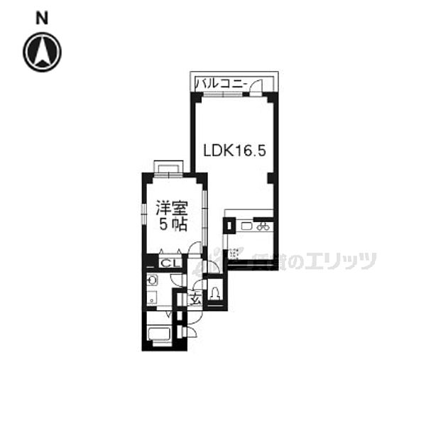 ＣｏＣｏ東山三条 202｜京都府京都市左京区和国町(賃貸マンション1LDK・2階・49.98㎡)の写真 その2