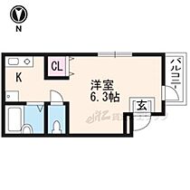 京都府京都市右京区西院西今田町（賃貸アパート1K・2階・19.11㎡） その2