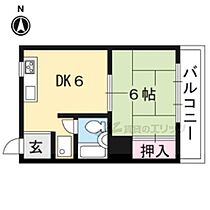 京都府京都市下京区大宮通四条下ル四条大宮町（賃貸マンション1DK・2階・28.00㎡） その2