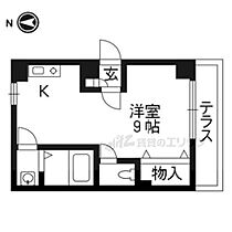 京都府京都市中京区西ノ京永本町（賃貸アパート1K・3階・24.30㎡） その2