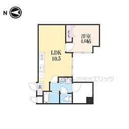 メゾンf 1LDKの間取図画像