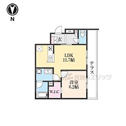 MAISON DE GALLERIE TAKII 1LDKの間取図画像