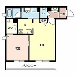 シャーメゾンセントリビエ 1LDKの間取図画像