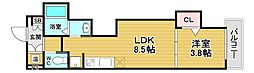 マリブガーデン堺駅 1LDKの間取図画像