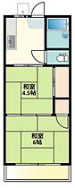 学園東コーポ 202 ｜ 東京都小平市学園東町３丁目（賃貸アパート2K・2階・26.00㎡） その2