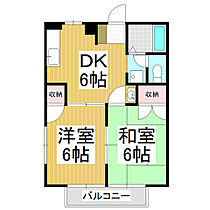 長野県松本市波田（賃貸アパート2DK・2階・40.04㎡） その2