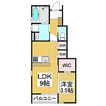 ブランニュー・デイズ 101 ｜ 長野県安曇野市三郷明盛（賃貸アパート1LDK・1階・36.42㎡） その2