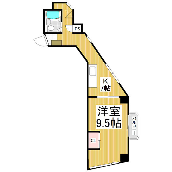 サンライト善光寺下 ｜長野県長野市三輪6丁目(賃貸マンション1K・2階・33.60㎡)の写真 その2