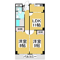 ＣＳ栗田ビル  ｜ 長野県長野市大字栗田（賃貸マンション2LDK・3階・62.00㎡） その2