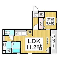 フォージュロンつるが  ｜ 長野県長野市大字鶴賀七瀬中町（賃貸アパート1LDK・1階・37.17㎡） その2