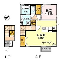 ラフィーネ-Ｔ  ｜ 長野県長野市松岡1丁目（賃貸アパート1LDK・2階・53.22㎡） その2