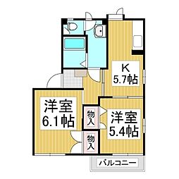 間取図画像 2K
