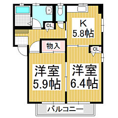 物件の間取り