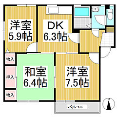 物件の間取り