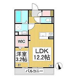 ラ・フェリーチェ 1LDKの間取図画像