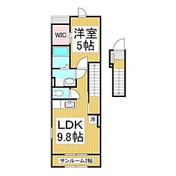 グランチェスタN 1LDKの間取図画像