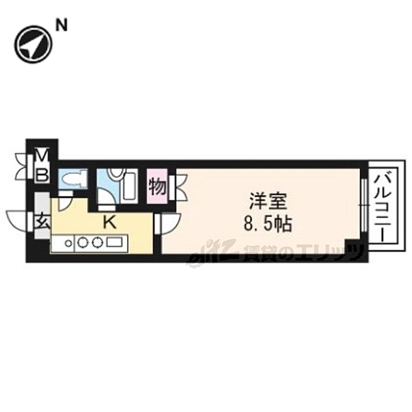 アートプラザ野路 4019｜滋賀県草津市野路東４丁目(賃貸マンション1K・3階・25.30㎡)の写真 その2