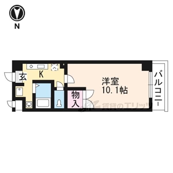 アートプラザ・ユー 2005｜滋賀県草津市南笠東１丁目(賃貸マンション1K・2階・29.14㎡)の写真 その2