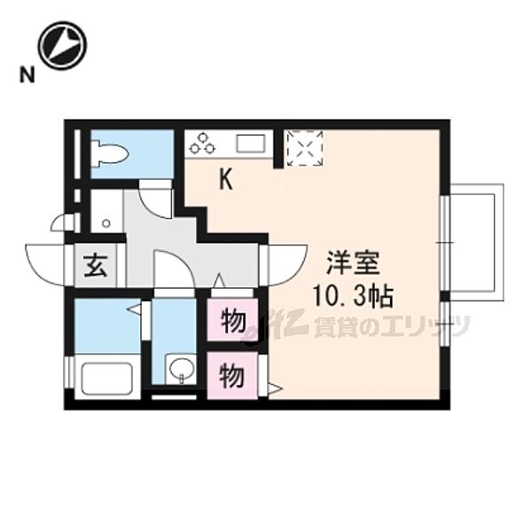 滋賀県大津市衣川1丁目(賃貸アパート1K・2階・29.44㎡)の写真 その2