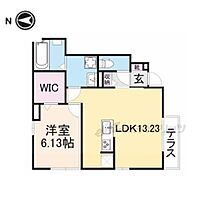 滋賀県大津市大萱5丁目（賃貸アパート1LDK・1階・46.18㎡） その2