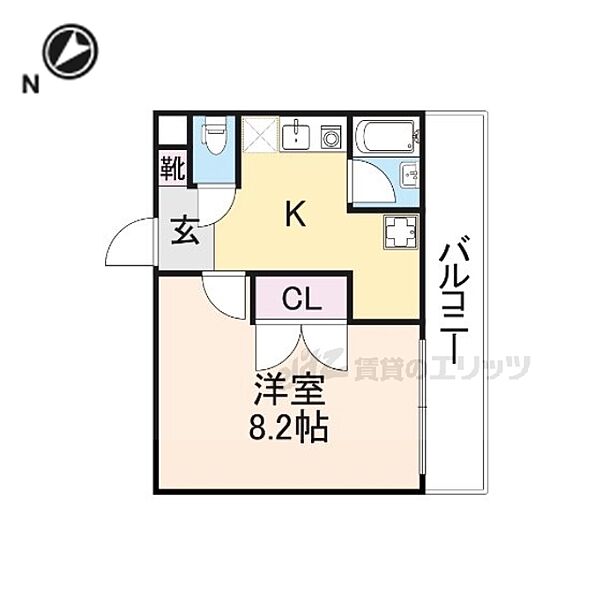 エスパシオ 1302｜滋賀県彦根市平田町(賃貸マンション1K・3階・24.36㎡)の写真 その2