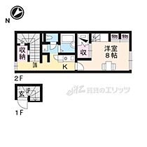 滋賀県犬上郡豊郷町三ツ池（賃貸アパート1K・2階・28.02㎡） その2