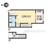 滋賀県大津市坂本6丁目（賃貸アパート1LDK・2階・32.00㎡） その1