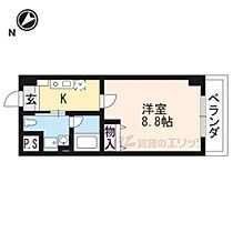 滋賀県大津市中央4丁目（賃貸マンション1K・4階・26.86㎡） その2