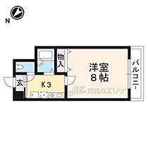 グッドライフ南草津I 408 ｜ 滋賀県草津市野路８丁目（賃貸マンション1K・4階・24.48㎡） その1