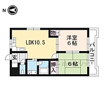 ハイツルピナス 103 ｜ 滋賀県大津市柳川1丁目（賃貸マンション2LDK・1階・49.50㎡） その2