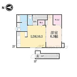 イシベセントラル 1LDKの間取図画像