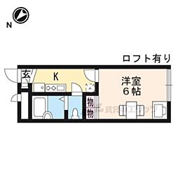 レオパレススイート 1Kの間取図画像