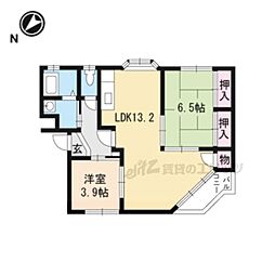 イーストピース守山 2LDKの間取図画像