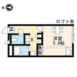レオパレスKimie 1Kの間取図画像