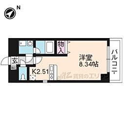 エンゼルプラザイースト1 ワンルームの間取図画像