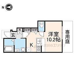 セルフィーユ川原 ワンルームの間取図画像