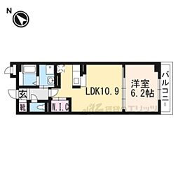 メディカル松下南 1LDKの間取図画像
