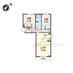 エクセルVI 2LDKの間取図画像