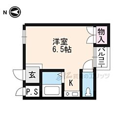 casa神領 1Kの間取図画像