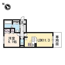 ラルーチェ一里山 1LDKの間取図画像