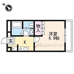 サンフォーラム 1Kの間取図画像