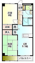 ロワール市川 105 ｜ 神奈川県小田原市扇町１丁目（賃貸マンション2LDK・1階・50.20㎡） その2