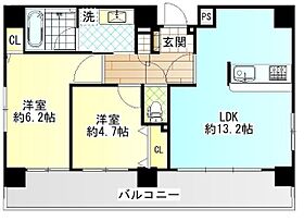 ベルジェンド小田原城址公園 503 ｜ 神奈川県小田原市本町１丁目（賃貸マンション2LDK・5階・54.42㎡） その2