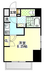 S-FORT小田原 1Kの間取図画像