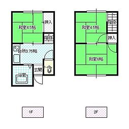 くぬぎハイツ 3Kの間取図画像